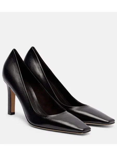 Pantofi cu toc The Row din piele negru