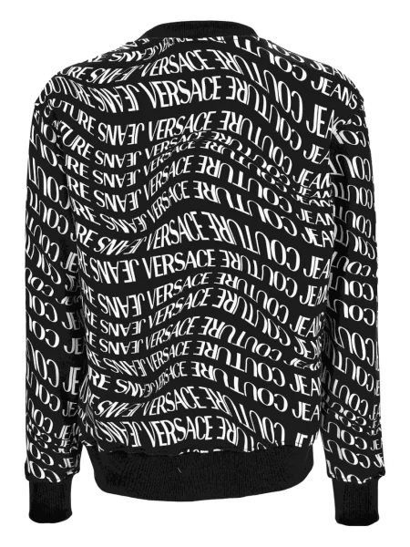 Hanorac Versace Jeans Couture cu imagine negru