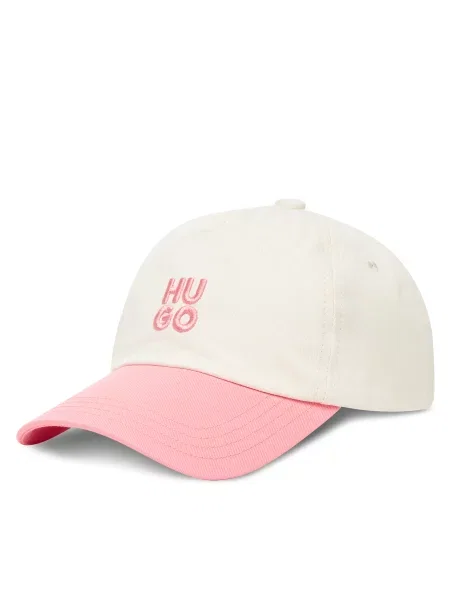 HUGO Șapcă Asya Écru roz