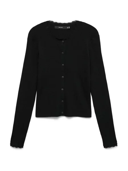 VERO MODA Geacă tricotată VMWonder' negru