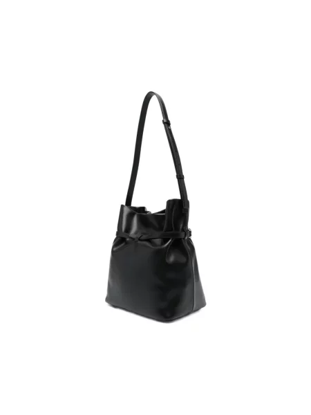 Emporio Armani torebka shopper skórzana czarna