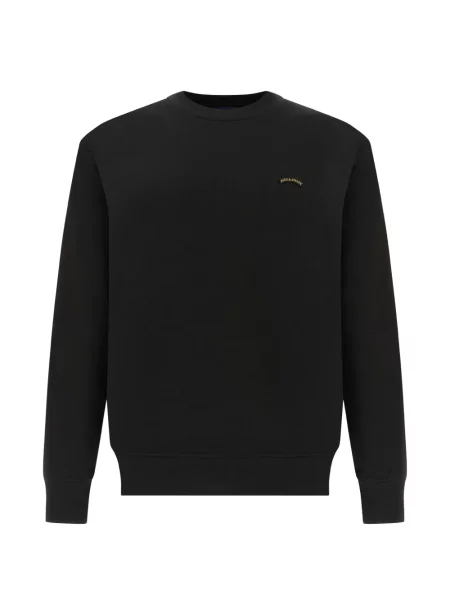 Hanorac crewneck Paul & Shark cu decolteu rotund negru