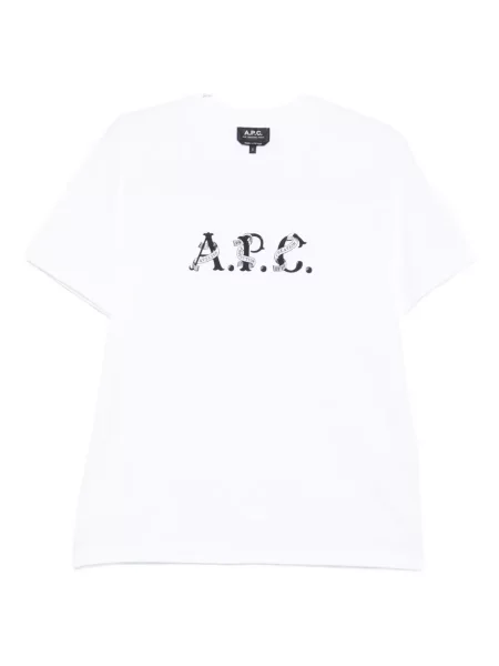 Tricou A.p.c. cu imagine alb
