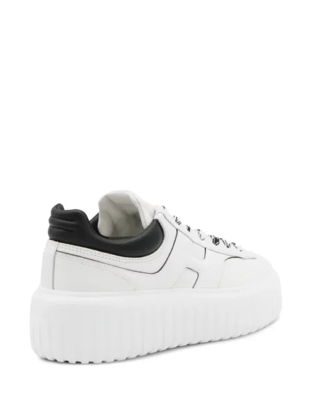 Sneakerși Hogan cu platformă din dantelă alb