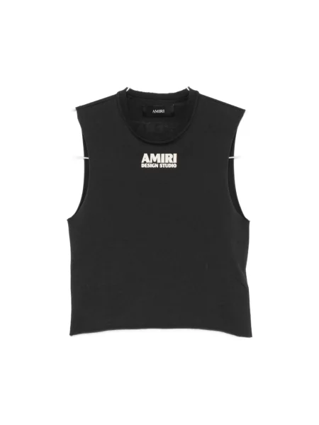 Top Amiri bez rękawów czarny