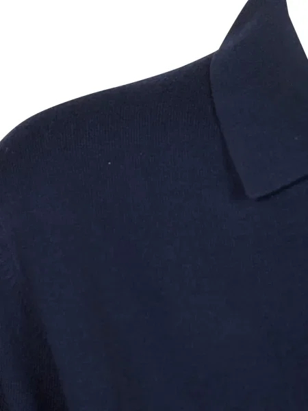 Putovati top Weekend Max Mara s V-izrezom plava