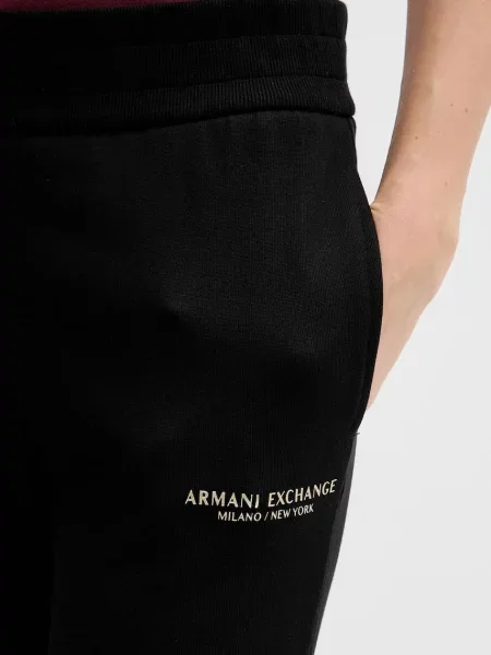 Спортивні штани Armani Exchange однотонні чорний
