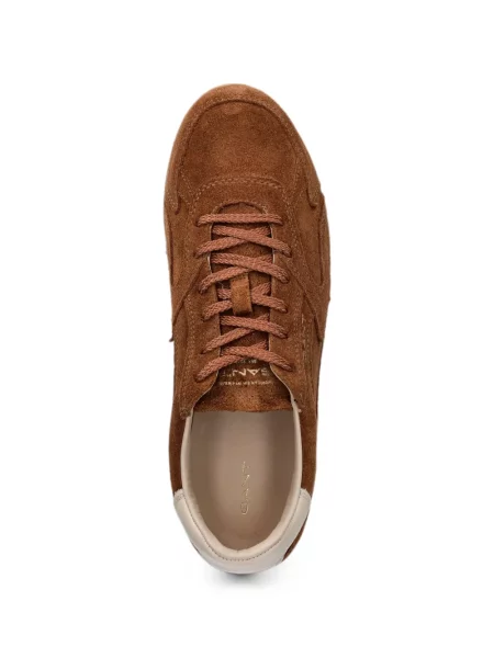 Sneakerși Gant din piele de căprioară maro
