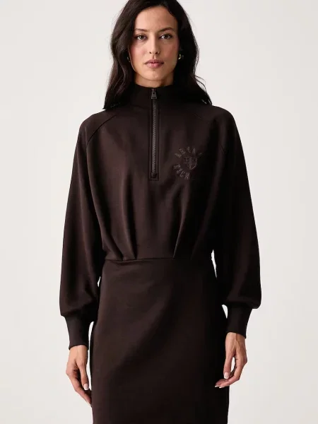 Armani Exchange rochie din maro