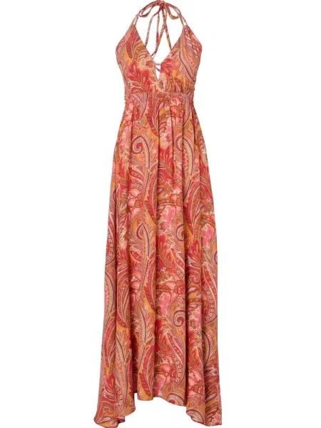 Trendyol Rochie de vară portocaliu / roz / roșu alb
