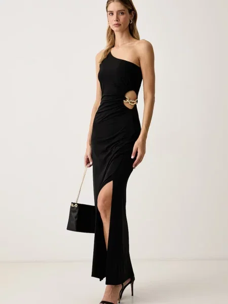 Guess rochie asimetrică JAZLYN negru
