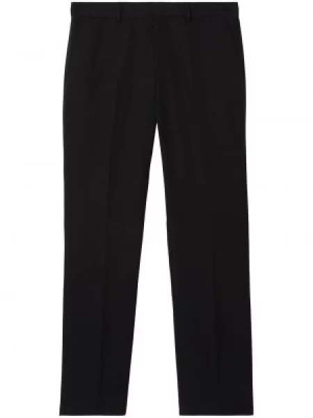 Pantaloni Burberry de lână negru
