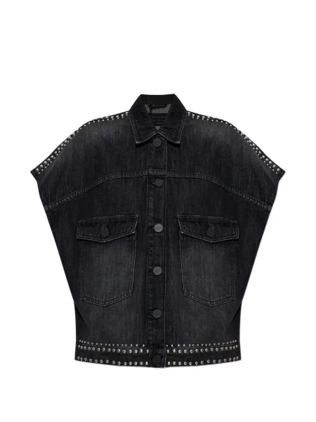 Cămașă de blugi Allsaints alb