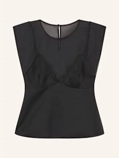 Top Claudie Pierlot bez rękawów czarny