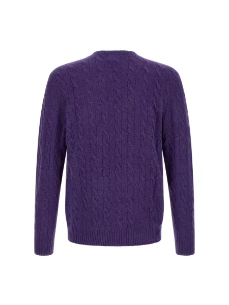 Sweter Polo Ralph Lauren fioletowy