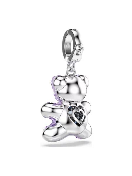 Zawieszka Swarovski typu teddy fioletowa