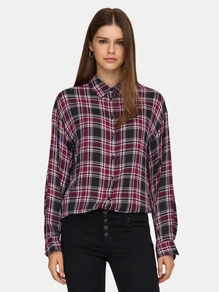 ONLY Сорочка Evia бордовий