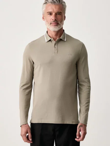 Tricou cu mânecă lungă Guess verde
