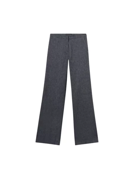 Spodnie Brooks Brothers z twillu niebieskie