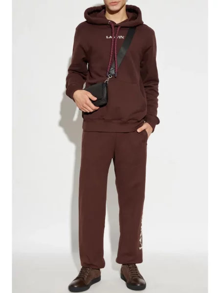 Hanorac cu glugă Lanvin cu broderie