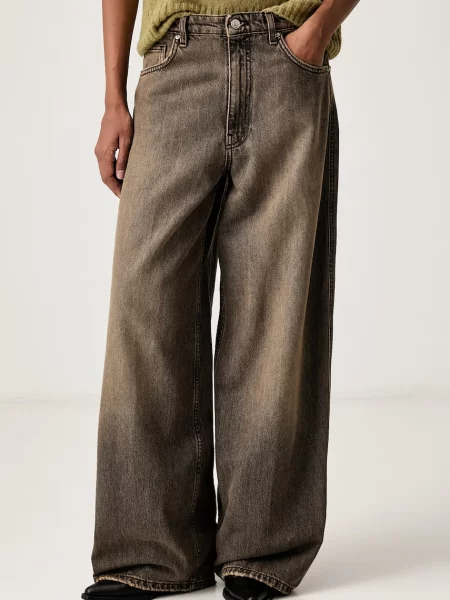 ViCOLO blugi wide leg pentru femei gri