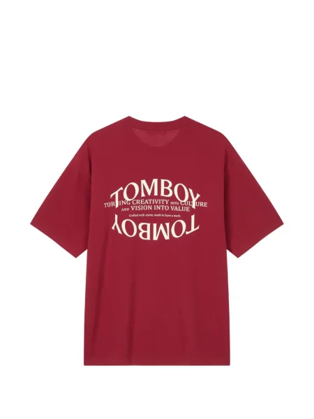Tricou Tomboy cu imagine roșu
