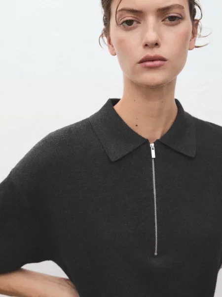 Платье мини Mango серое