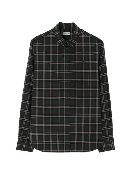 Cămașă Burberry în carouri verde