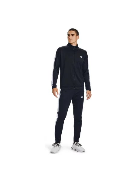 Czarno-biały dres Under Armour EMEA S biały