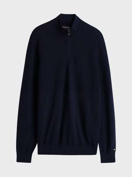 Шерстяная водолазка Tommy Hilfiger синяя
