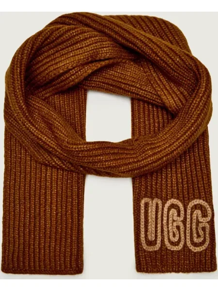 Fular Ugg de lână maro