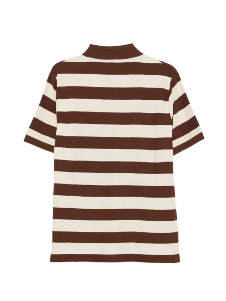 Tricou polo Icecream cu autograf maro