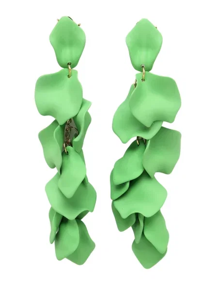 AVANT-GARDE PARIS Cercei Petals' verde