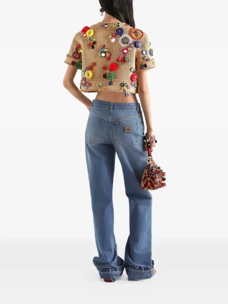 Pantaloni Dolce & Gabbana albastru