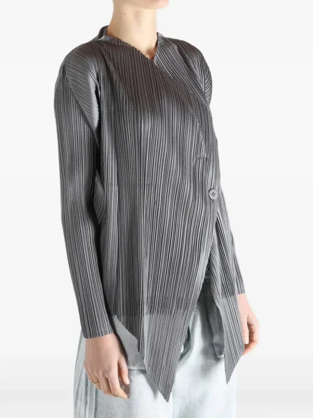 Plisirana jakna Pleats Please Issey Miyake siva