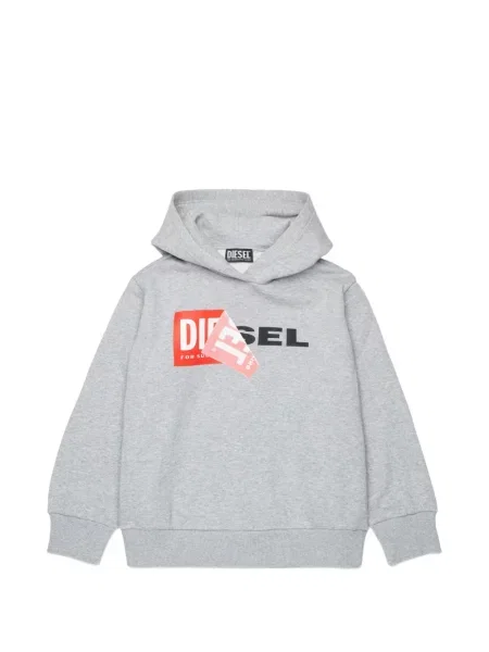 Bluza z kapturem dziecięca Diesel szara