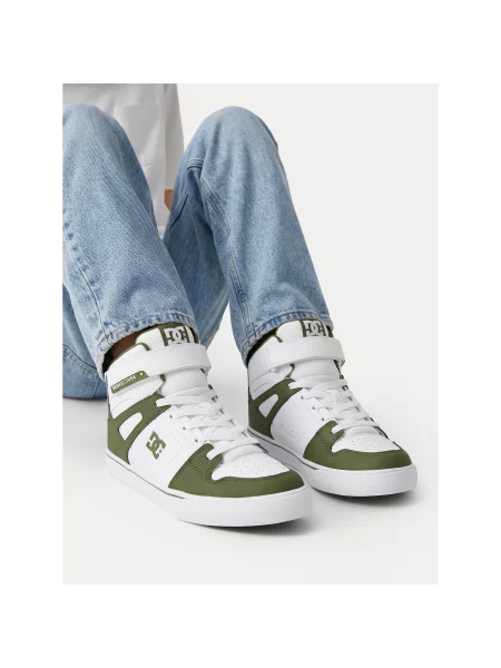 Снікерcи DC Shoes EO-PURE HI TOP EV BOYS білий