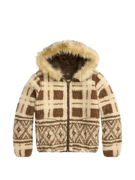 Geacă Ralph Lauren Rrl cu glugă cu blană