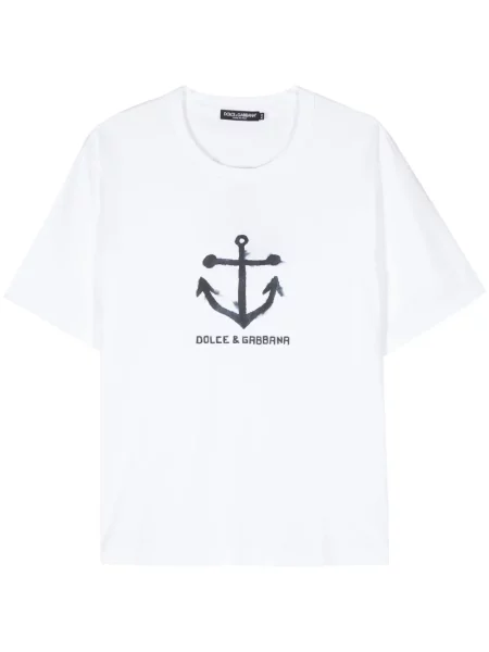 Tricou Dolce & Gabbana cu imagine alb