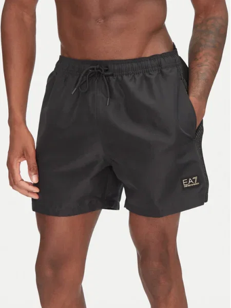 Pánske plavecké šortky Emporio Armani Gold Label Boxer black čierna