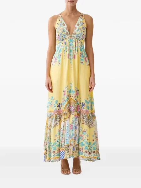 Rochie maxi Camilla galben