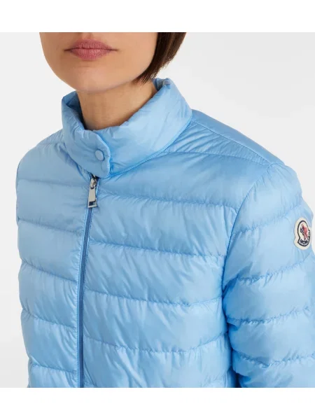 Matlasat geacă cu puf Moncler albastru