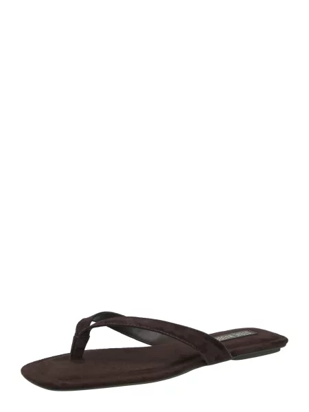 Steve Madden șlapi pentru femei din piele întoarsă Trella maro
