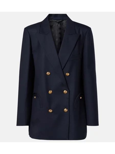Sacou Blazé Milano de lână cu două rânduri de nasturi albastru