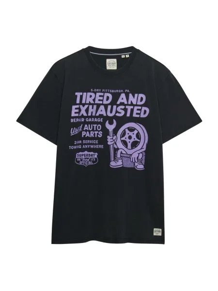 Superdry & Co Póló Local Business levendula fekete