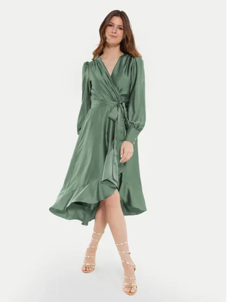 Swing Rochie cocktail verde