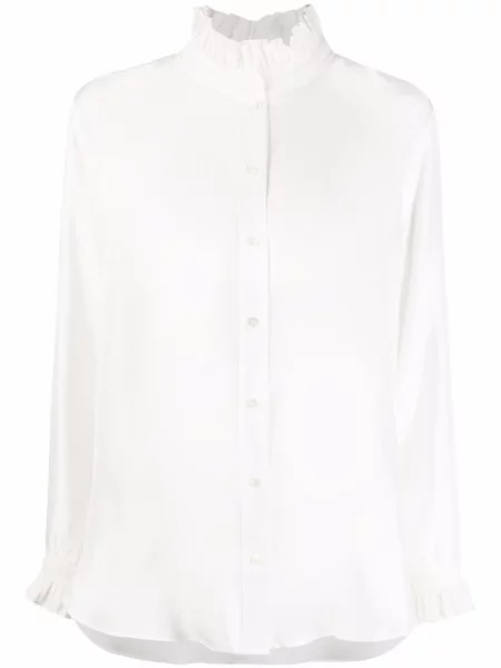 Bluză Sandro de mătase alb