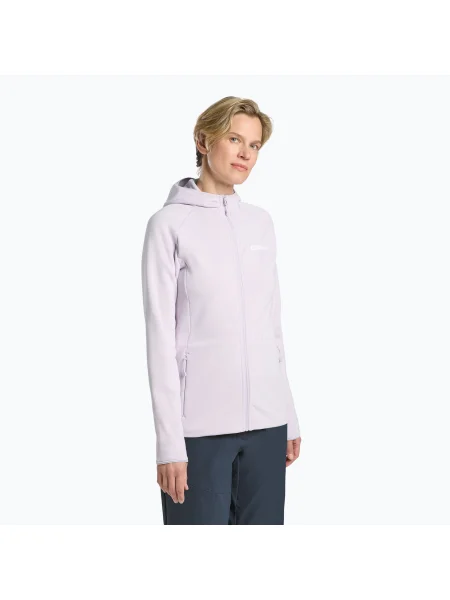 Hanorac pentru femei Jack Wolfskin Baiselberg Hooded FZ pale lavendar