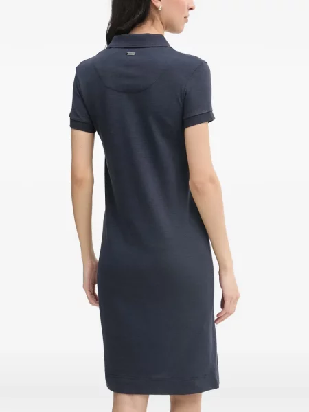 Rochie mini Barbour cu autograf albastru