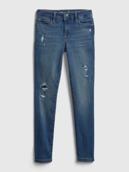 Skinny fit traperice Gap bijela